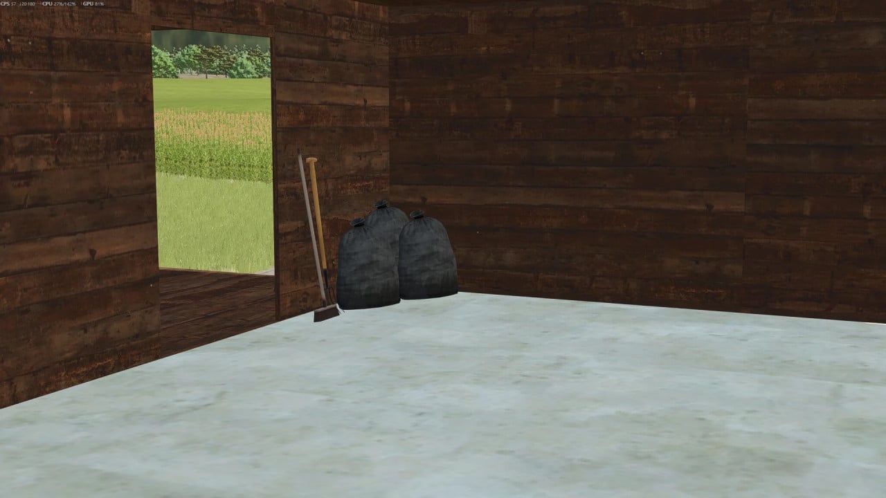 Garage with shelter