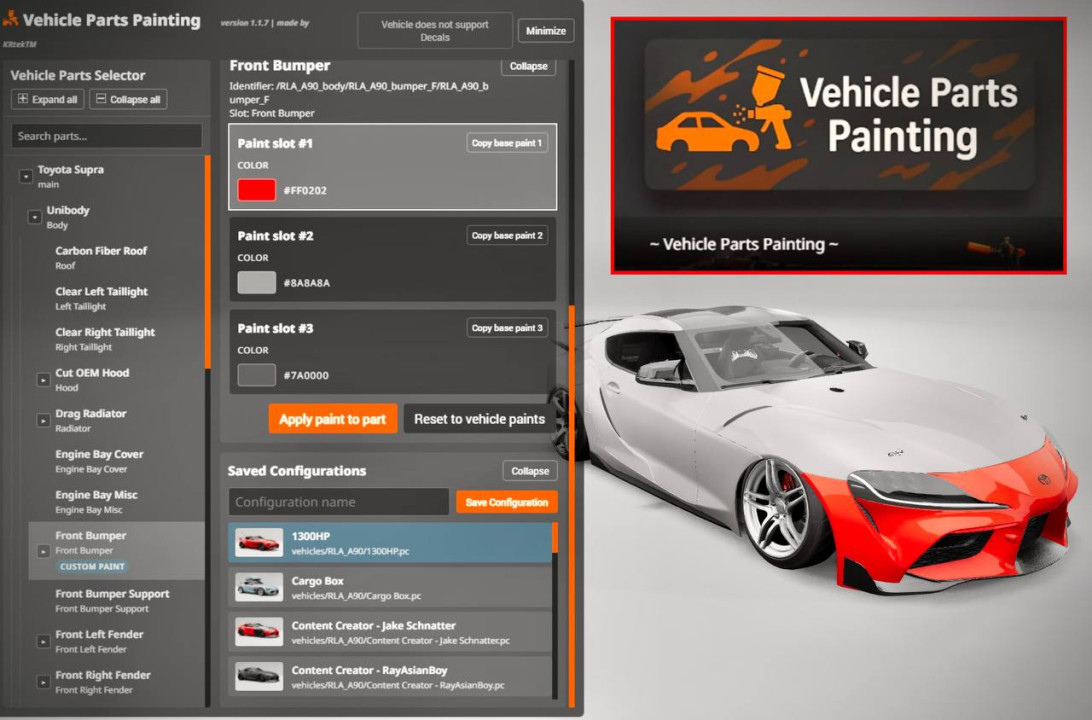 Vehicle Parts Painting