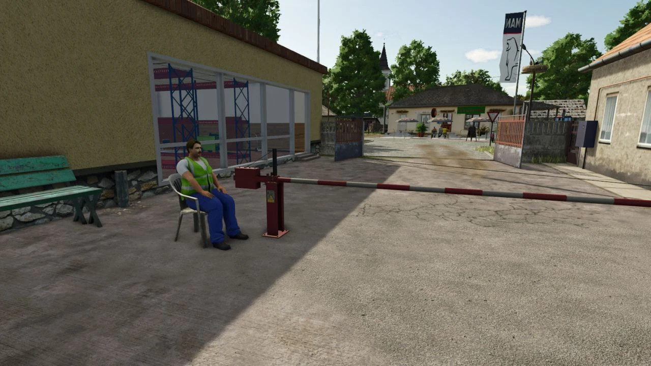 Barrier with a guy