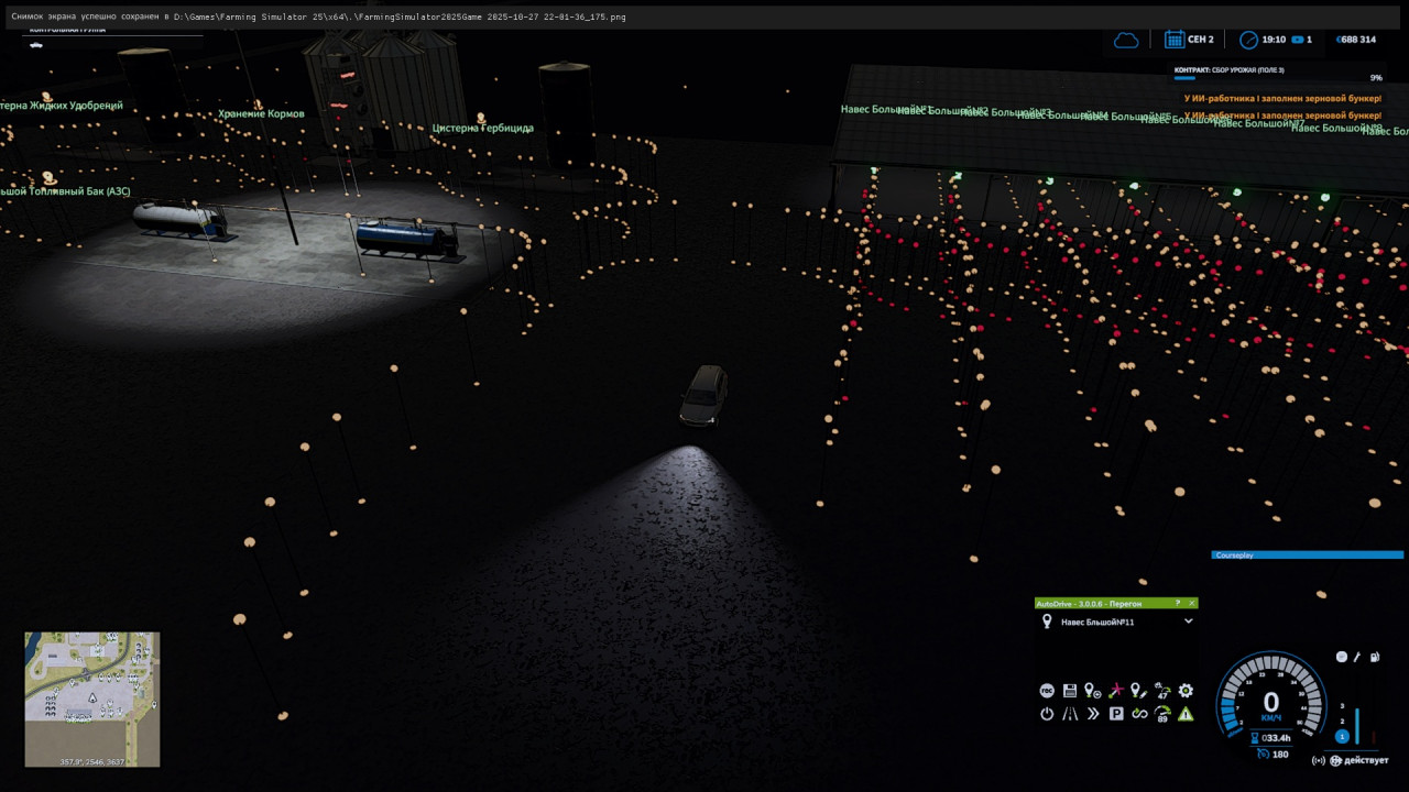 AutoDrive route network for Multimap FS2025 map