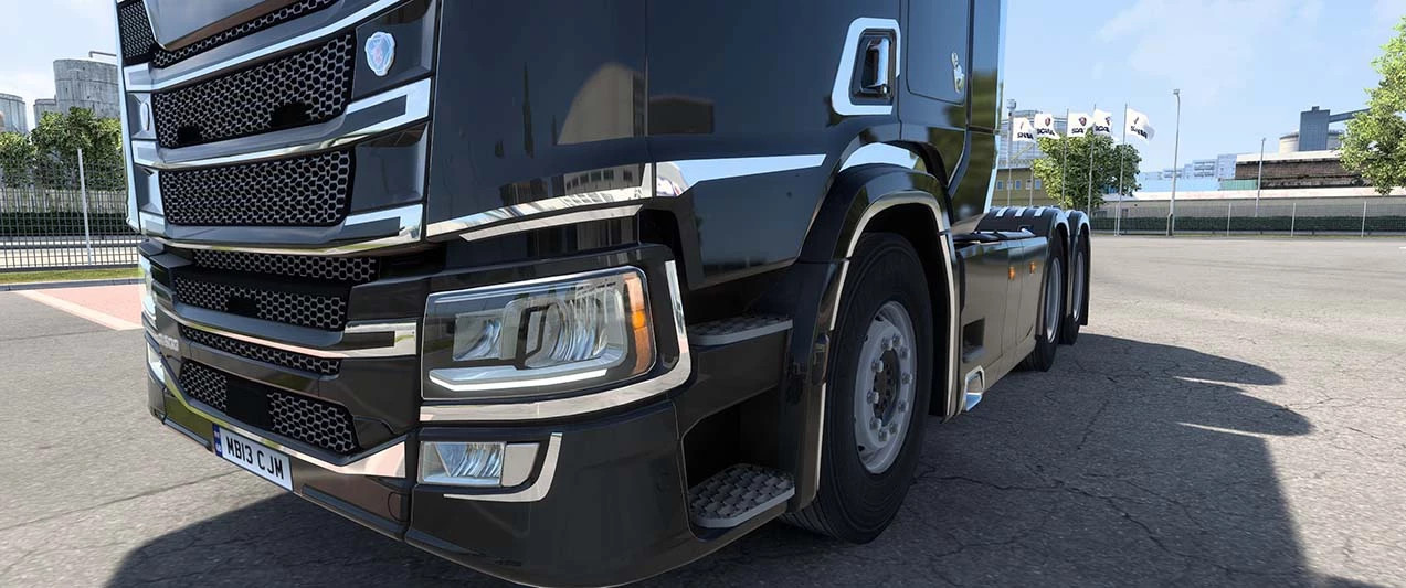 Scania custom chrome parts