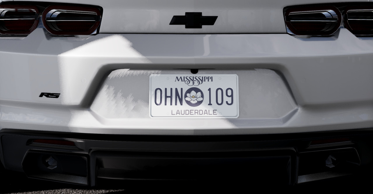 Lauderdale Mississippi License Plate
