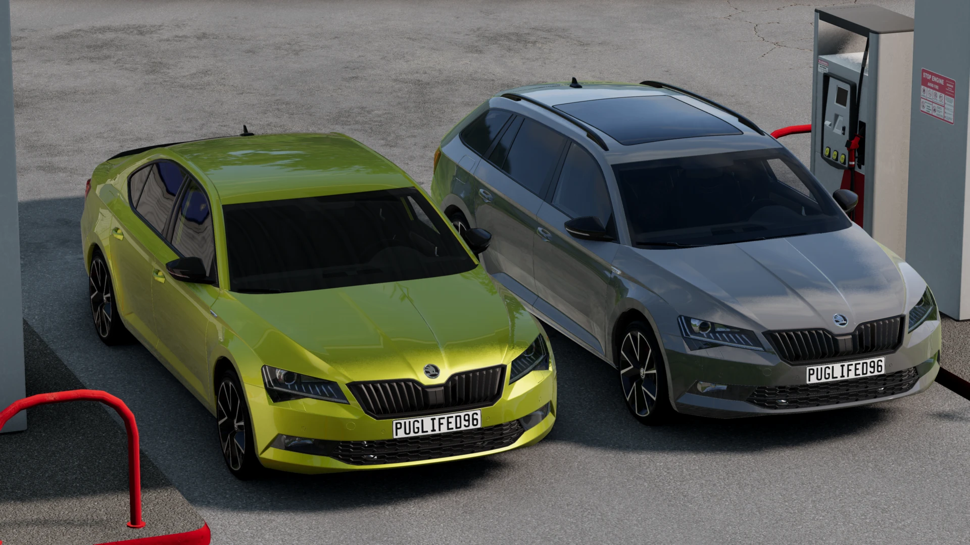 Škoda Superb 3 3V 1.5 - BeamNG.drive, image size:1920x1080