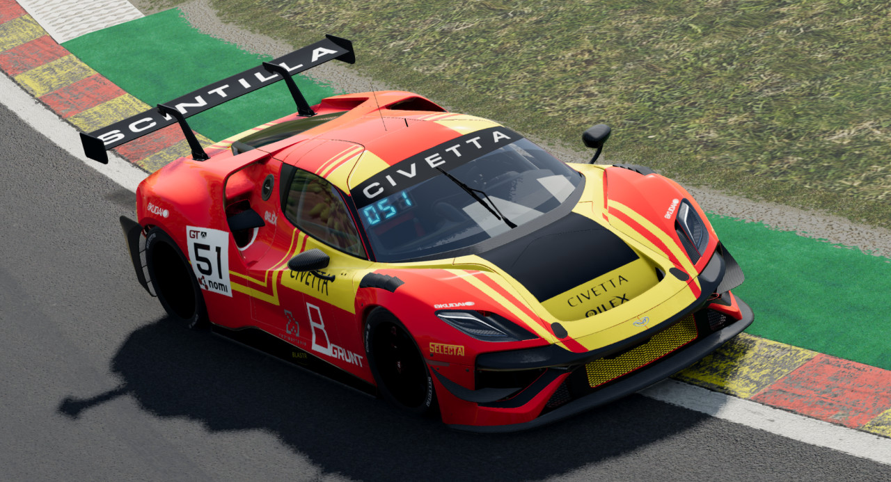 AF Corse-Francorchamps Motors-based skin for the Scintilla GT3