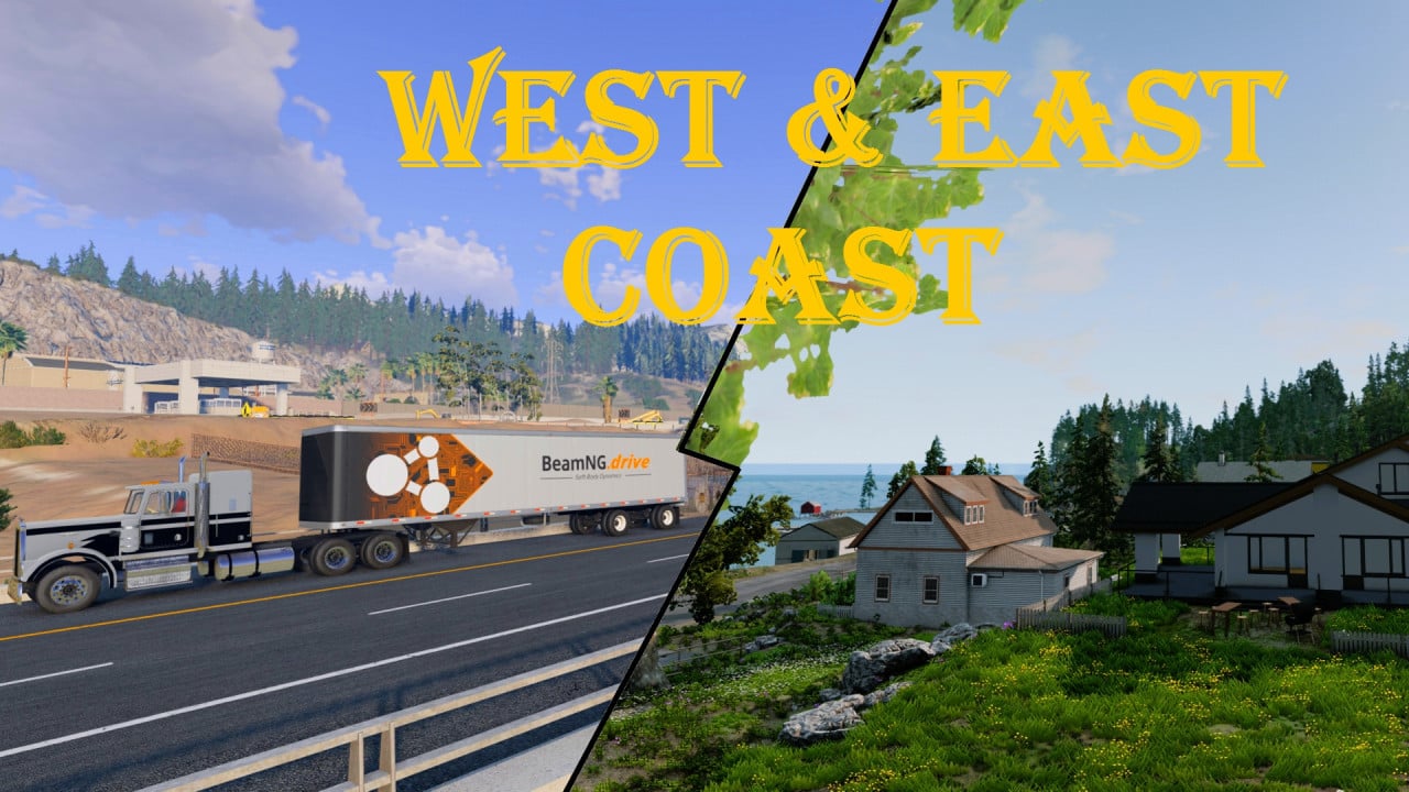 West & East Coast USA Reimagined