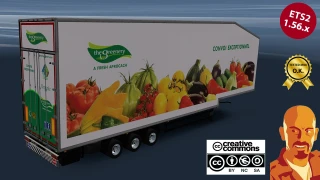KRONE DOUBLEDECK REEFER TRAILER v2.0 ETS2 1.54-1.56.x 2.0 thumbnail 2
