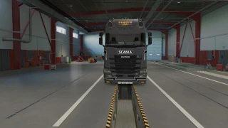 Scania S Holland Style black grey and white skin v1.0 thumbnail 8