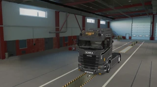 Scania S Holland Style black grey and white skin v1.0 thumbnail 9