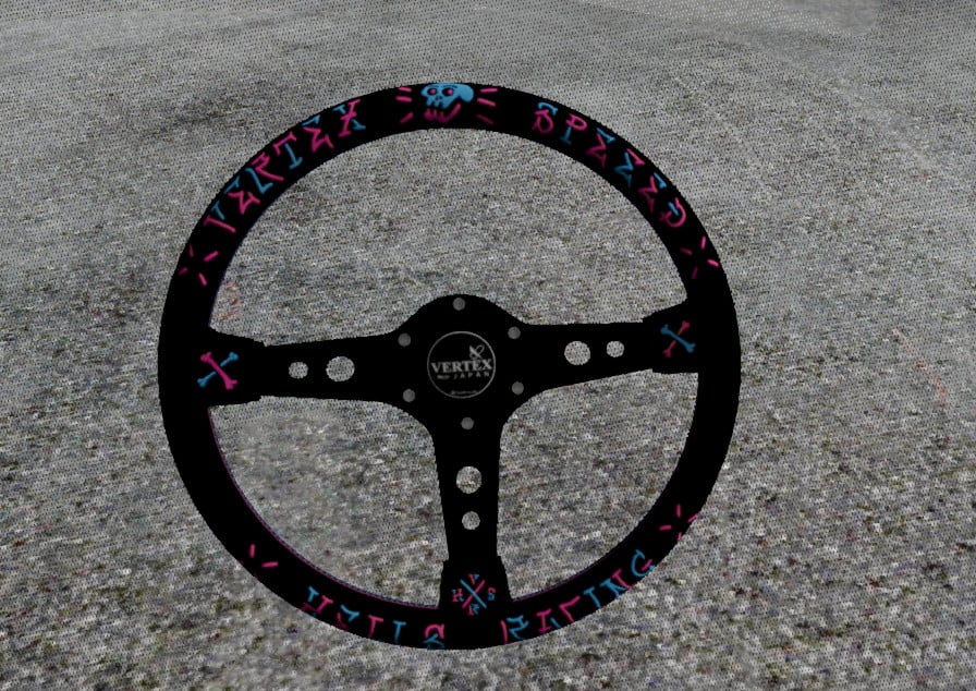 Steering Wheel And Bucket Seats