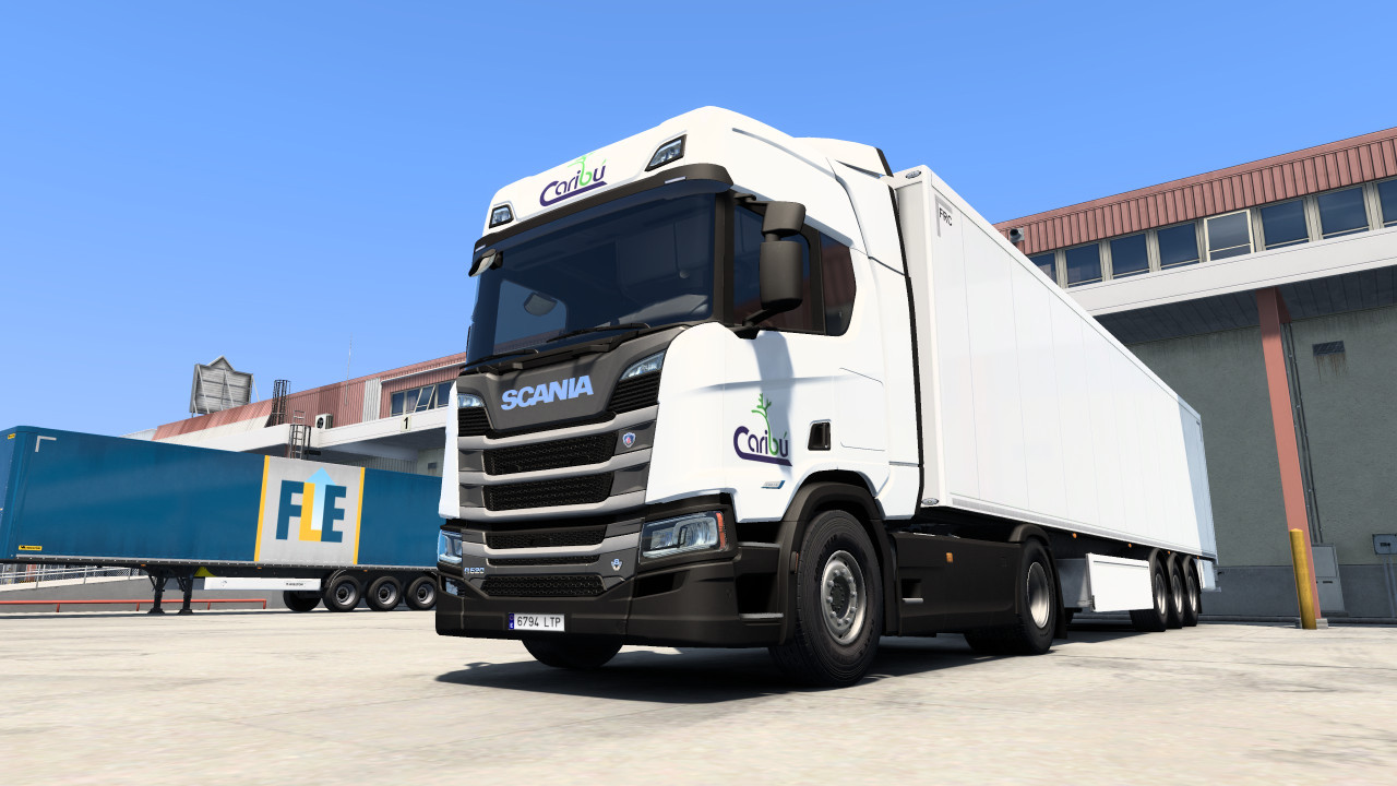 Skin trasnporte caribu scania new