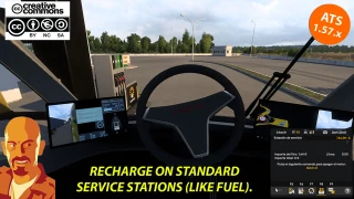 TESLA SEMITRUCK 2019 v2.0 ATS 1.57.x IMPROVED DEF 2.0 thumbnail 8