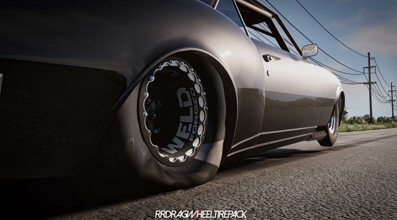 Drag Racing Wheel And Tire Pack