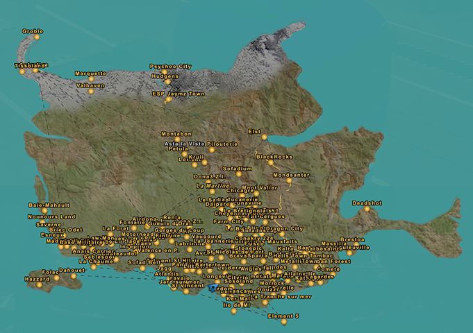 Bartoland Map