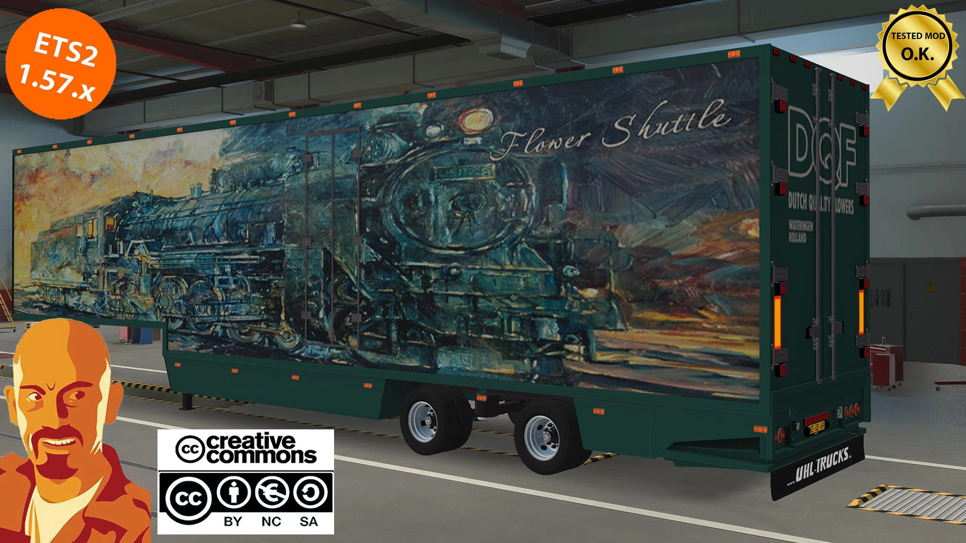 DQF FLOWER SHUTTLE TRAILER v3.0 ETS2 1.57.x 3.0