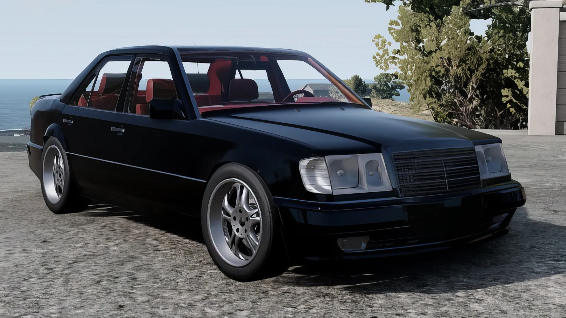 Mercedes Benz W124 Eighties Sunset
