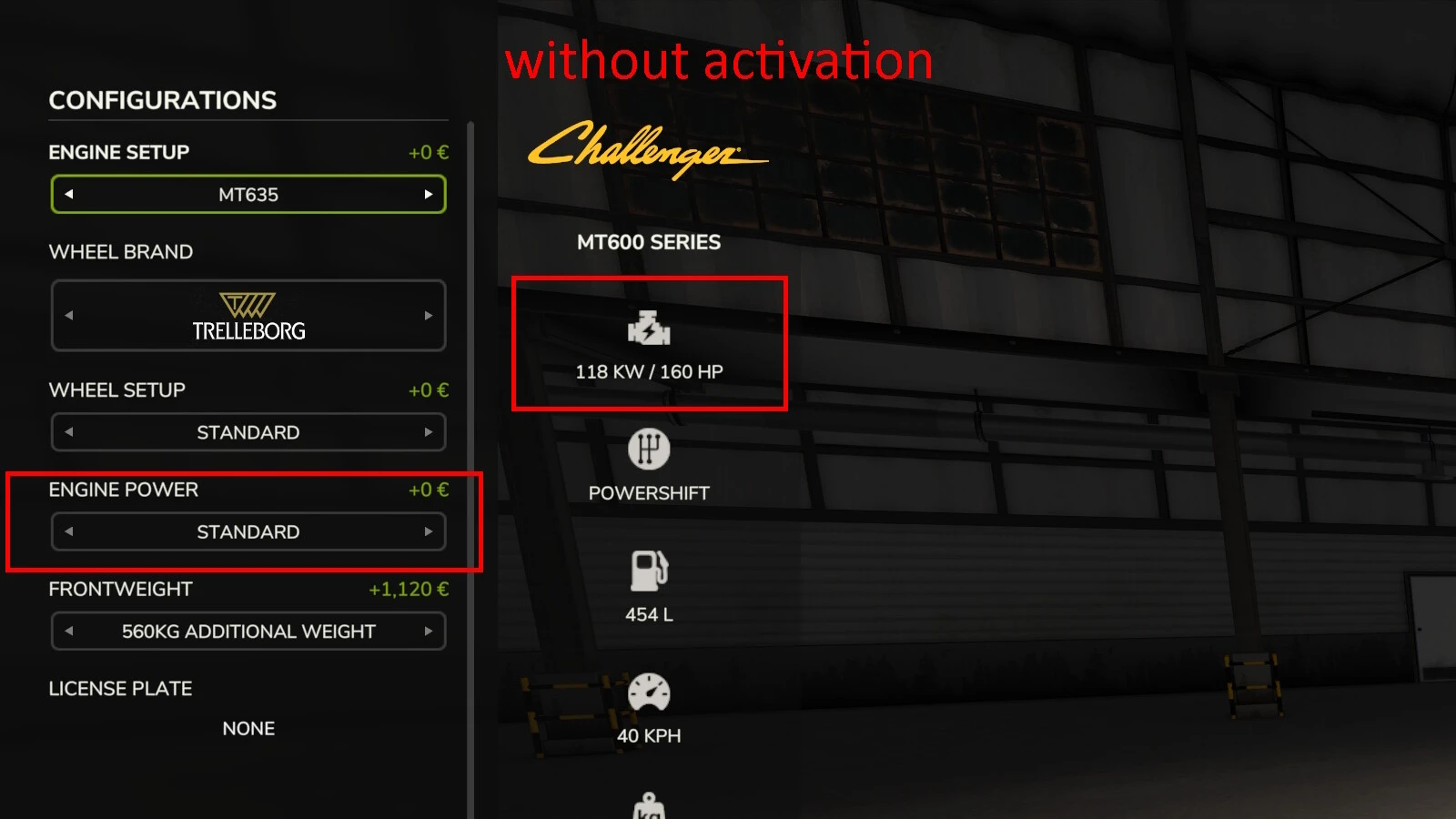 Adjustable Engine Power 1.0