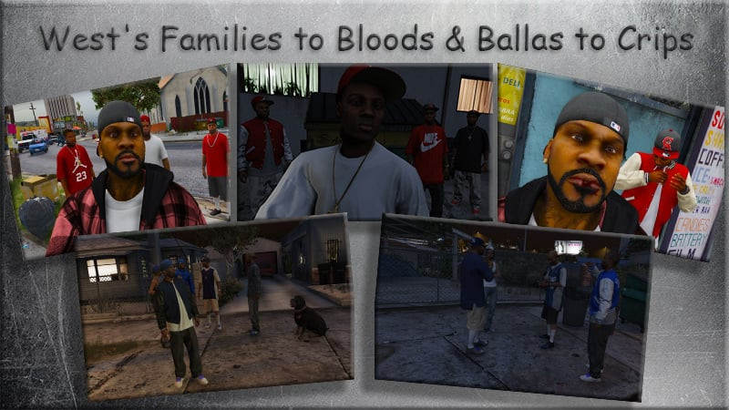 Families to Bloods & Ballas to Crips + Females + Lamar, Stretch, D and Gerald + MP Hats & Bandanas