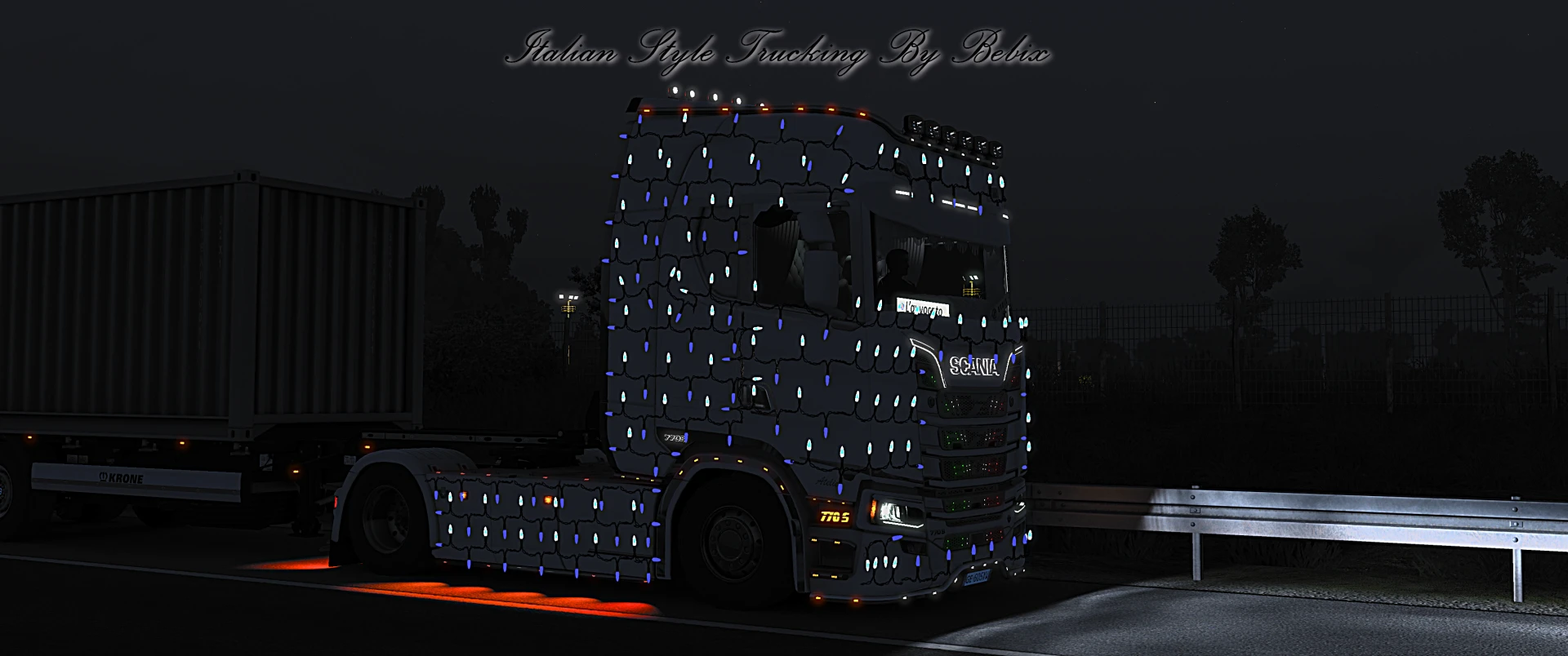 SCANIA NG Leds Christmas 2025 RGB 1.0 - ETS 2
