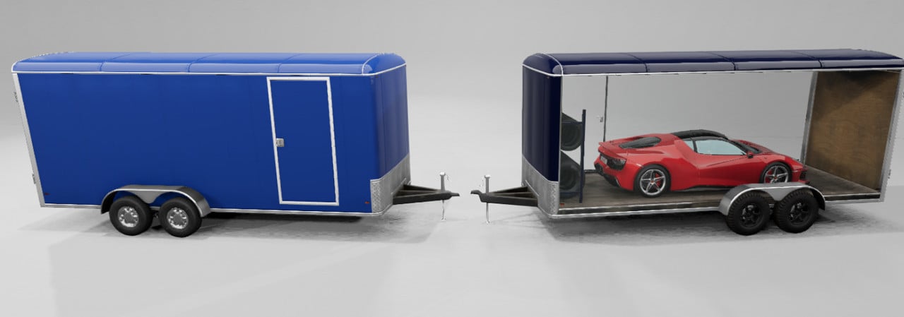 MOD Large Enclosed Cargo Trailer