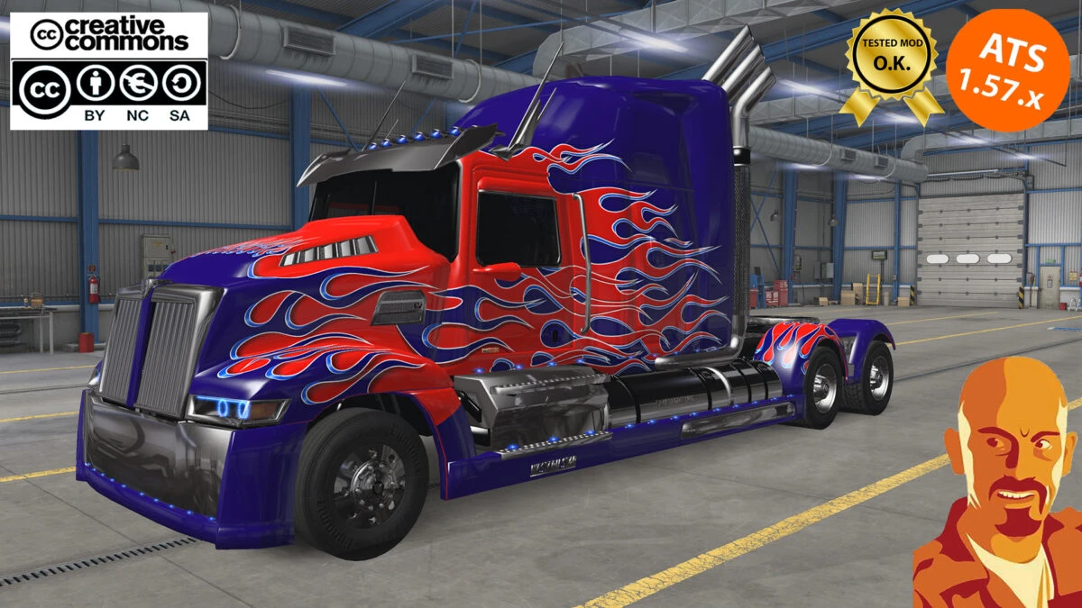 WESTERN STAR 5700XE OPTIMUS PRIME v1.0 ATS 1.57.x 1.0