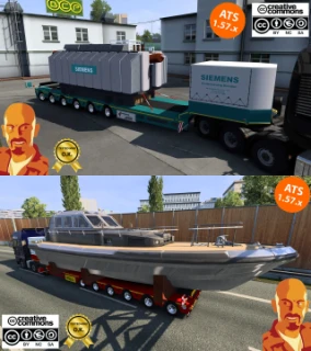 DOLL-SIEMENS SPECIAL TANSPORT TRAILER v3.0 ATS 1.57.x v3.0 thumbnail 2