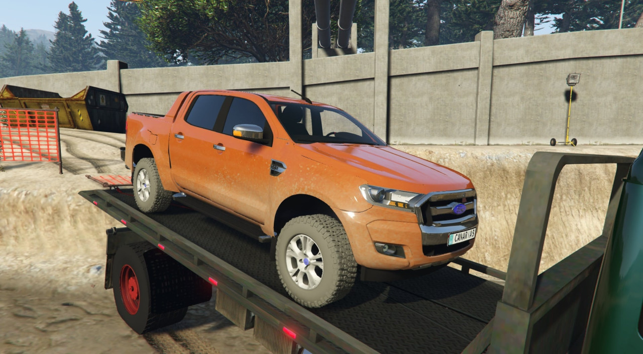 2015 Ford Ranger Double Cab  (Add-on/trailer/livery/extras/EU Plates)