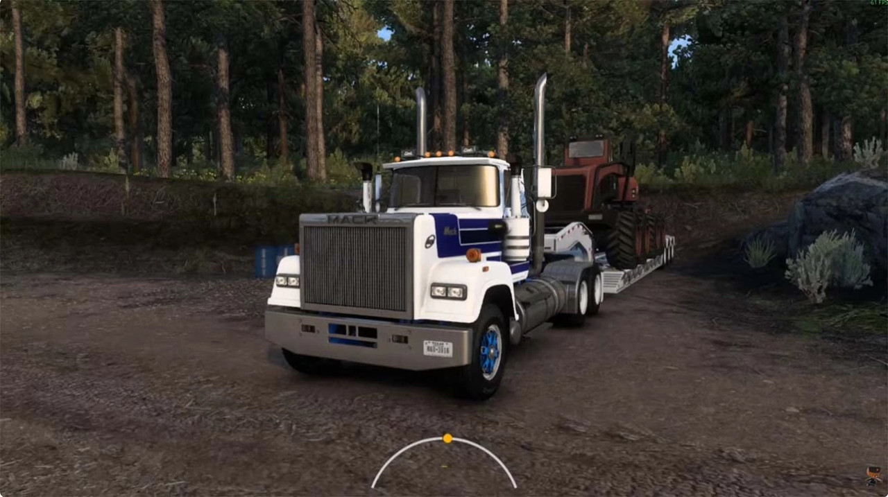 Mack E9 V8 Straight pipe sound
