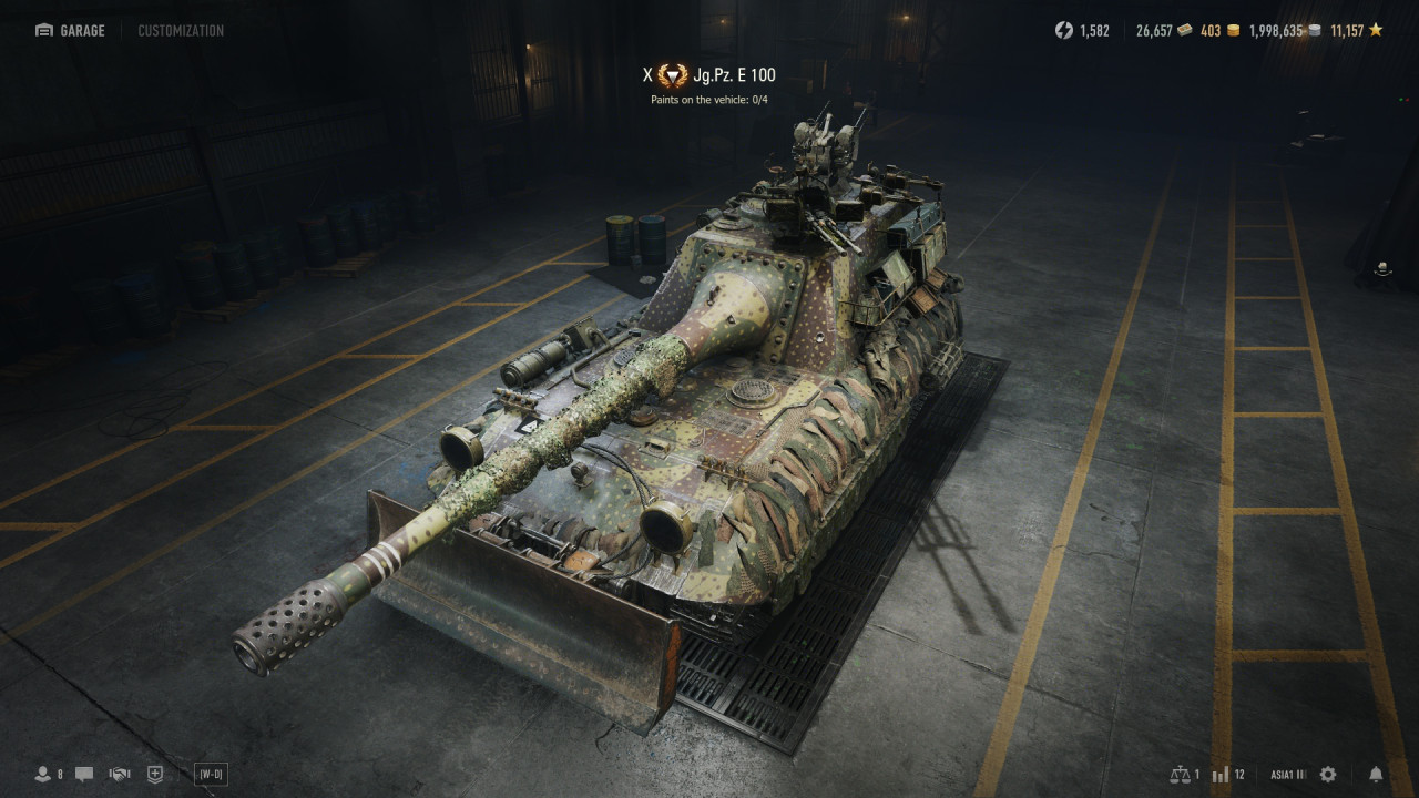Jg.Pz E100 'Blunderbuss' model (Jagdpanzer E100)
