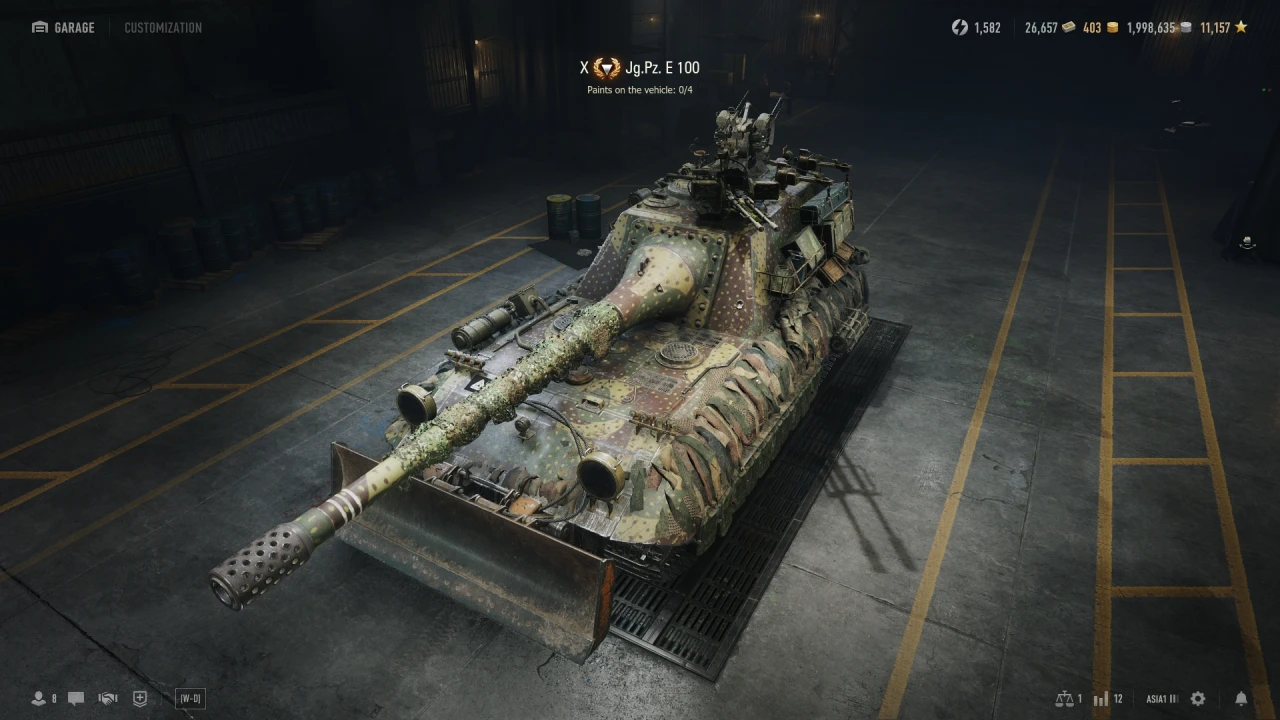 Jg.Pz E100 'Blunderbuss' model (Jagdpanzer E100)