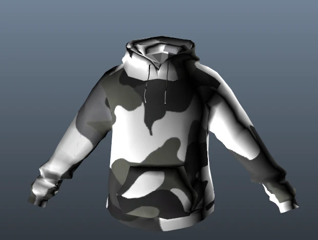Camo Hoodie 1 GTA 5 White Camo Lg