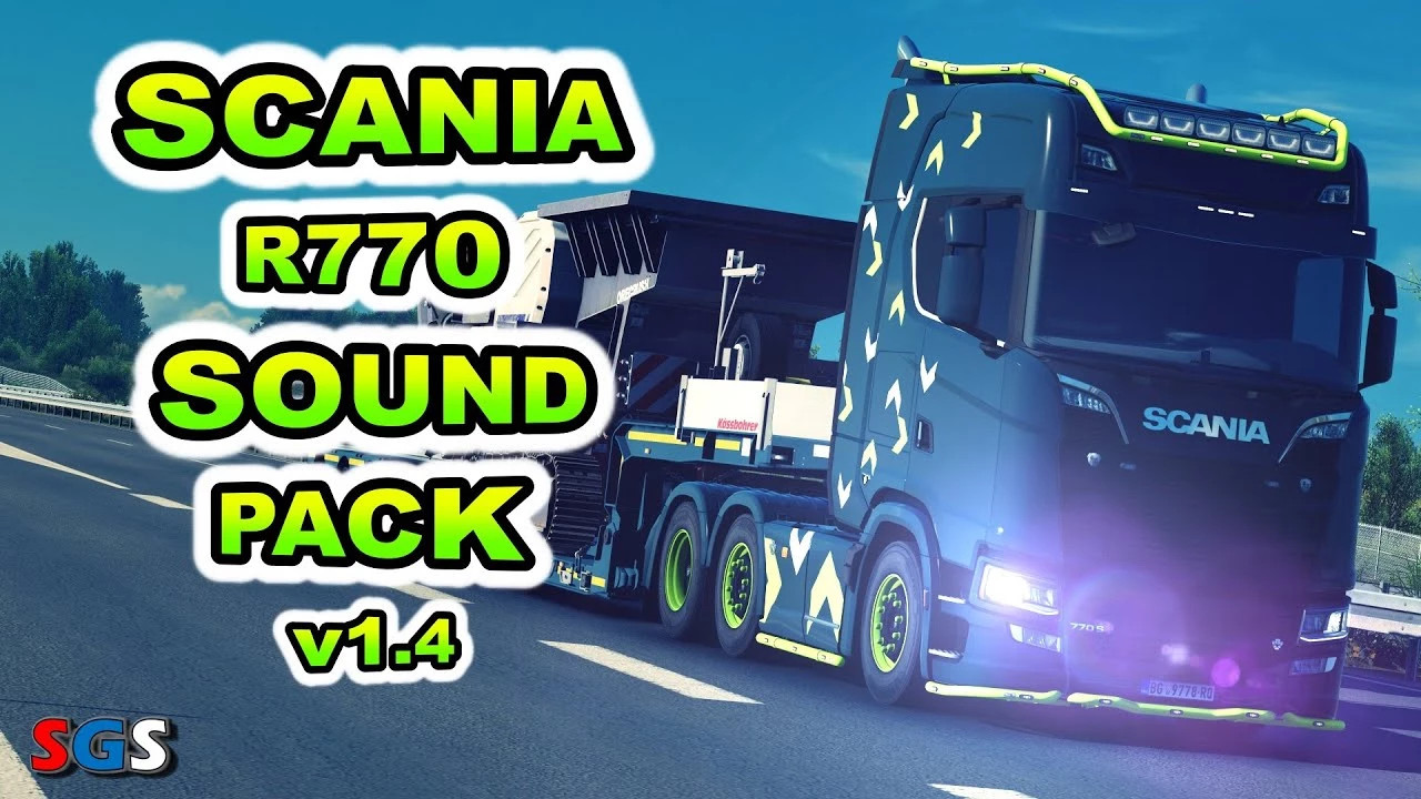 Jan Volmer Scania R770 V8 Open Pipe Sound