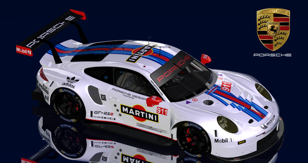 2017 Martini Porsche 911 RSR Skins