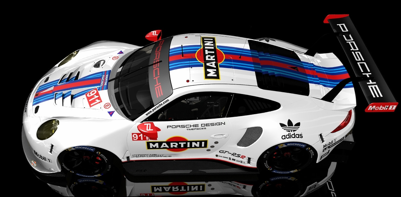 2017 Martini Porsche 911 RSR Skins image 2