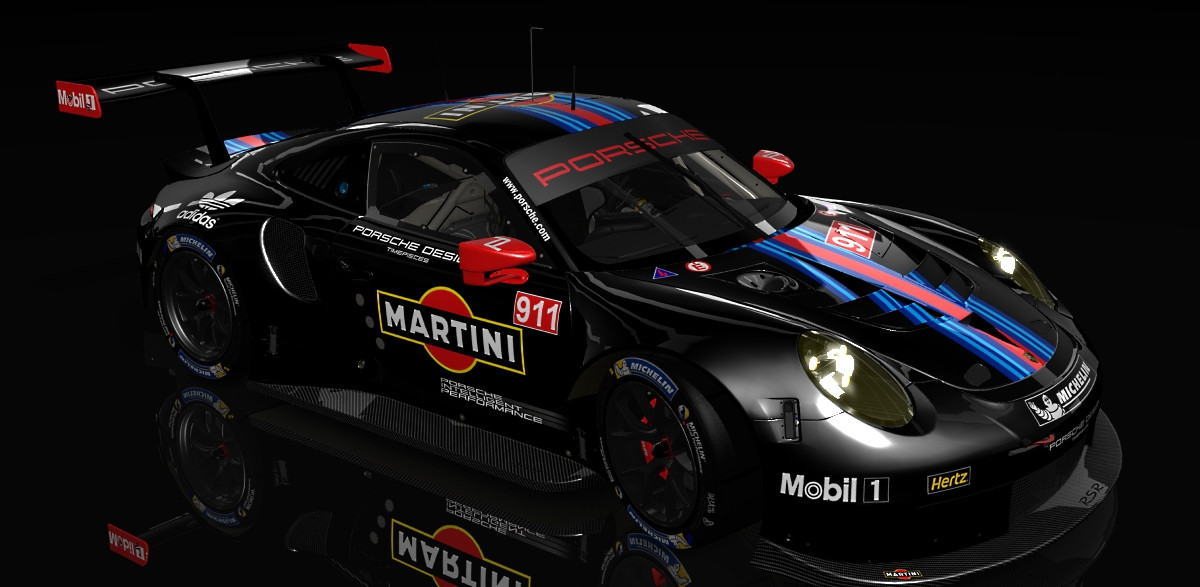 2017 Martini Porsche 911 RSR Skins image 4