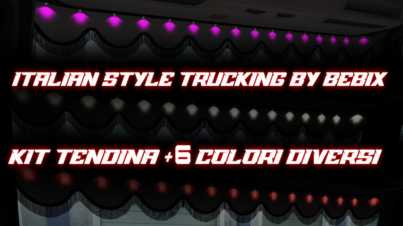 Pack Curtain + 6 Colors  Led