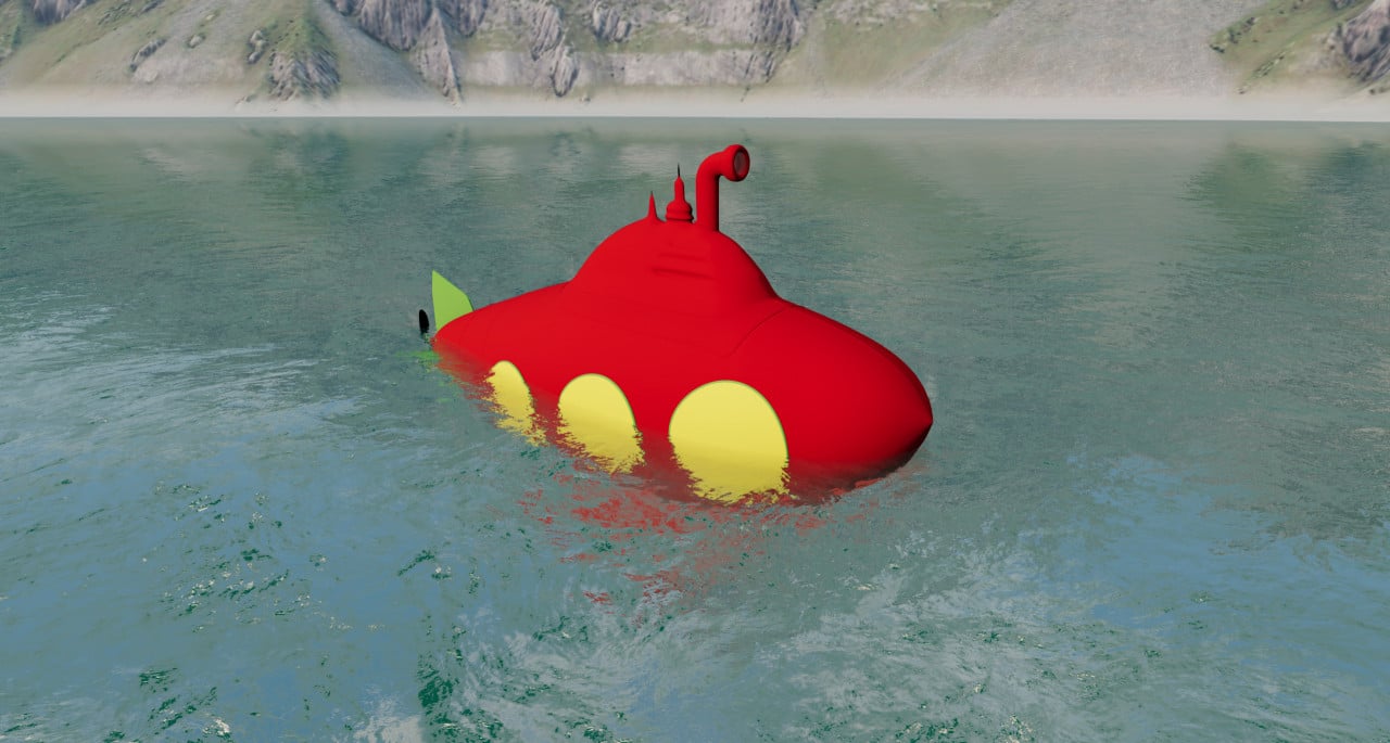Submersible toy submarine!