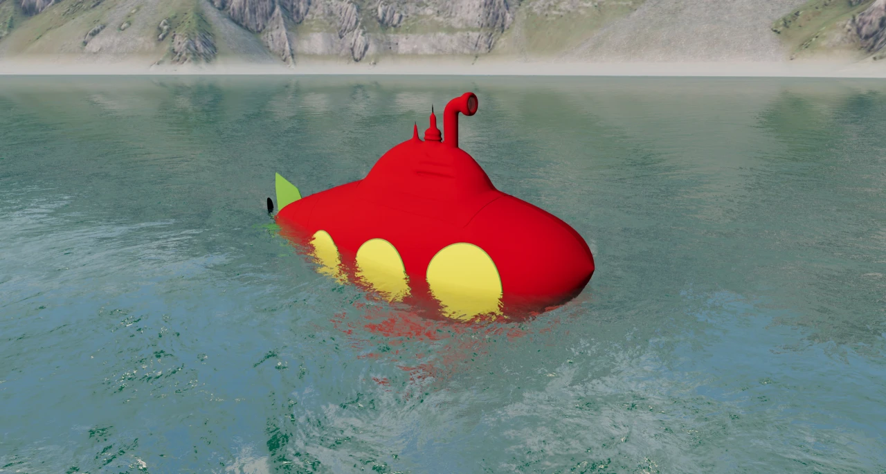 Submersible toy submarine!