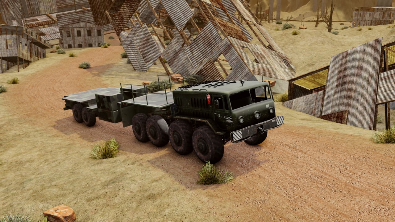 Maz-535 with semi-trailer