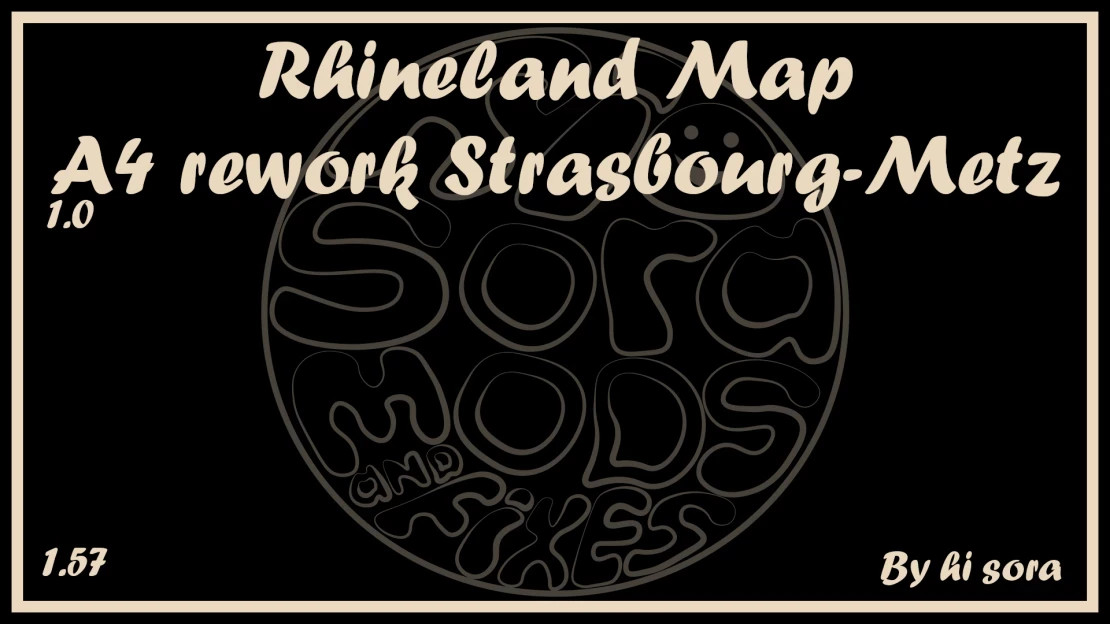 Rhineland Map - A4 rework Strasbourg-Metz RC