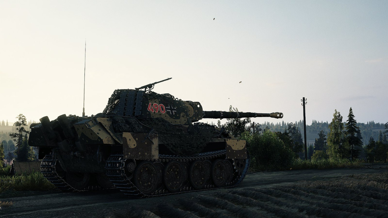 Stalker Panther. Custom 3D style for Panther W/ Zimmerit Armor & Ambush Camo