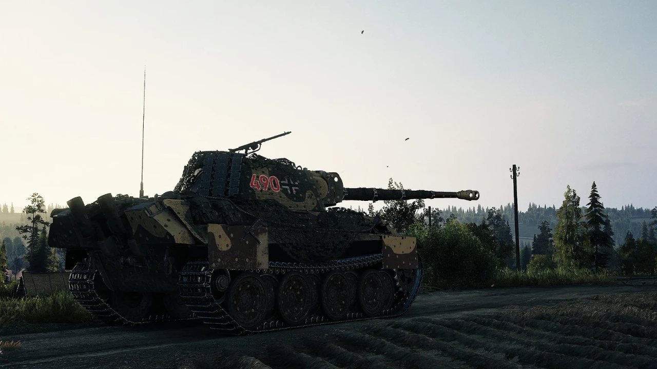 Stalker Panther. Custom 3D style for Panther W/ Zimmerit Armor & Ambush Camo
