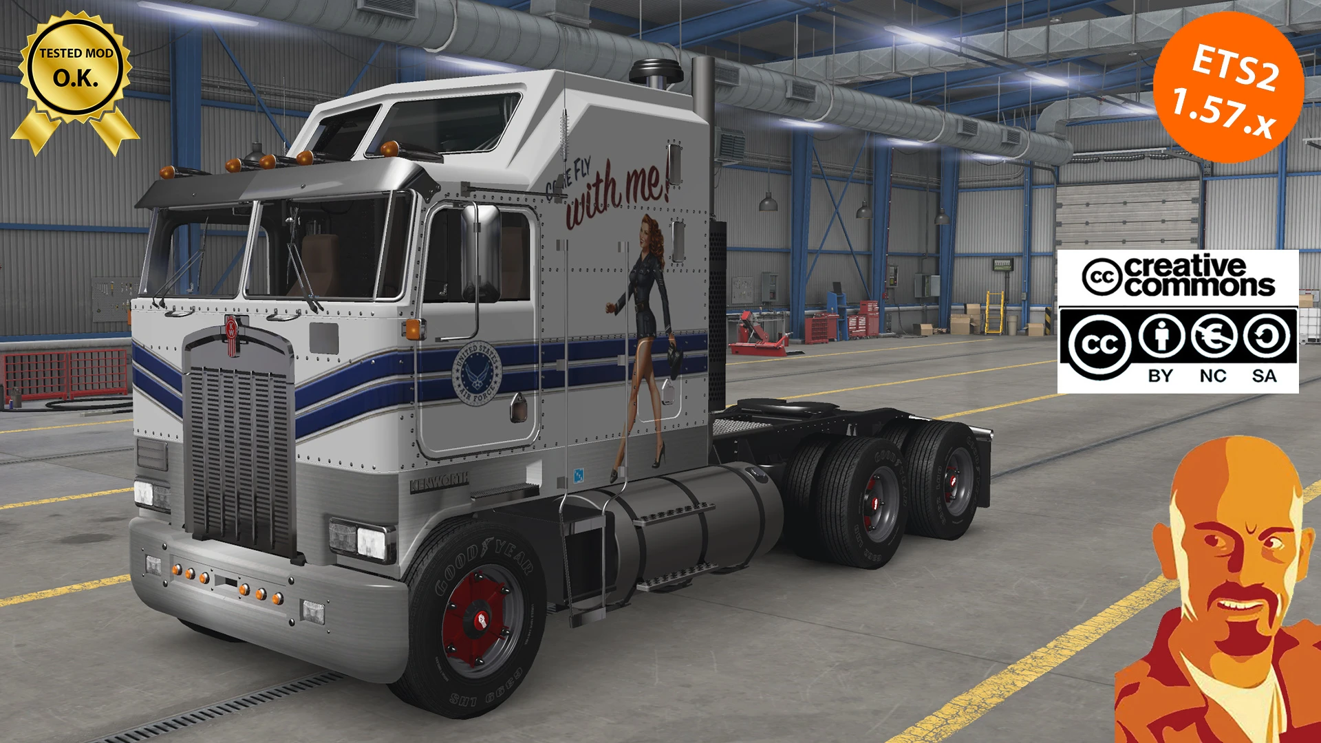 KENWORTH K100 v7.0 ETS2 1.57.x v7.0