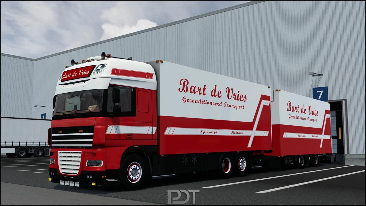 DAF XF 105 "Bart De Vries" + Trailer v12.0
