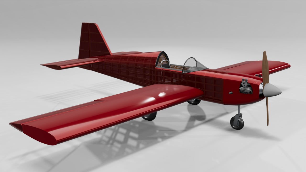 Gniar Mods - Experimental Sport Wood Airplane - BeamNG.drive