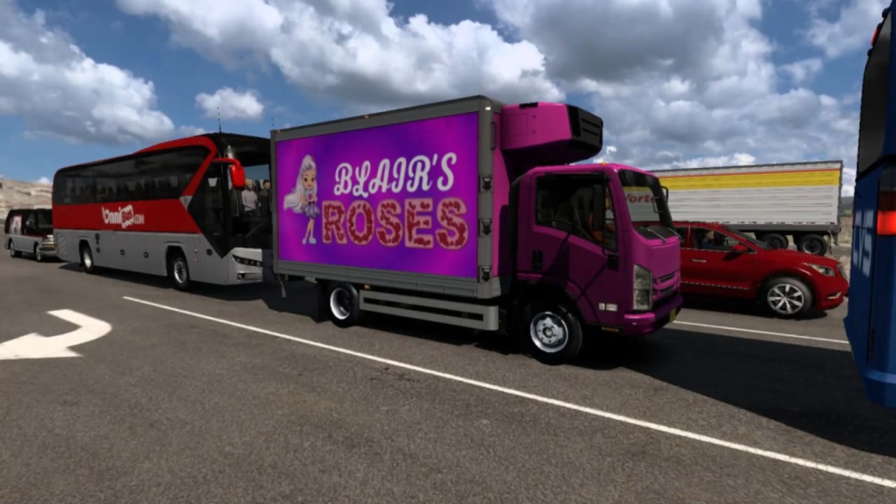Blair's Roses Traffic Truck