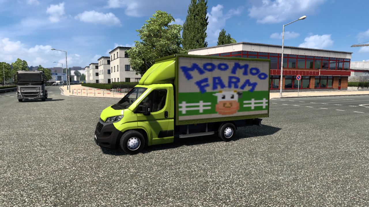 Moo Green Farm Box Van