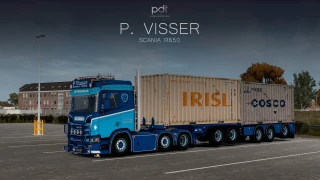 Scania R650 "P.Visser" + Trailer v5.0 thumbnail 3