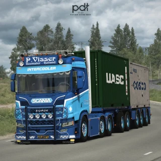 Scania R650 "P.Visser" + Trailer v5.0 thumbnail 5