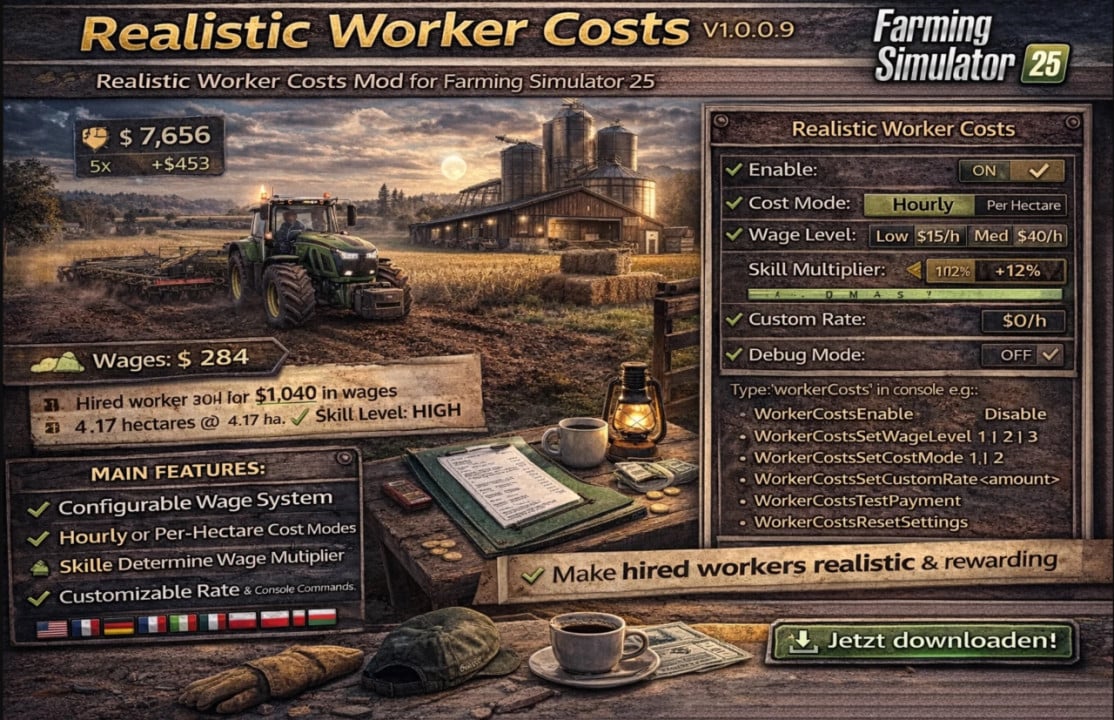 Realistic Worker Costs