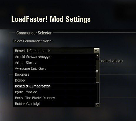 Commander Selector